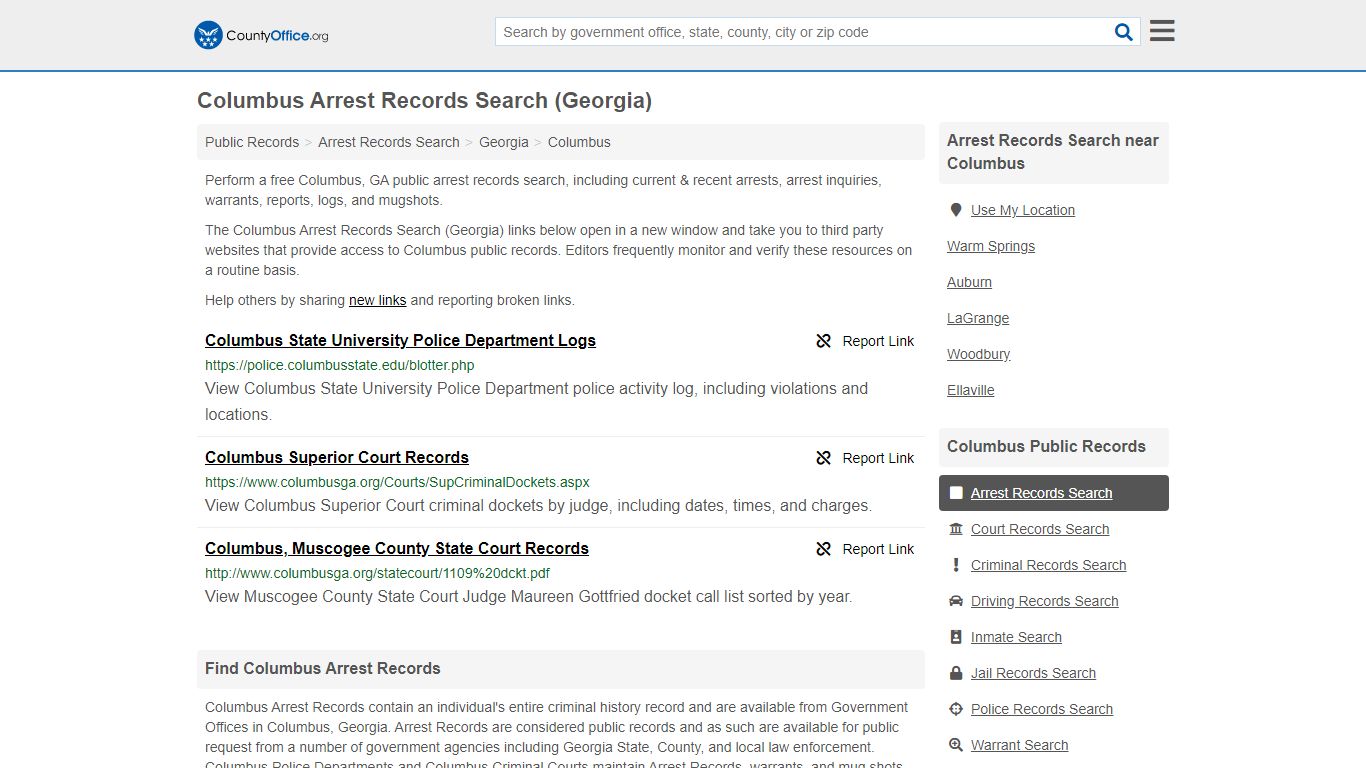 Arrest Records Search - Columbus, GA (Arrests & Mugshots)